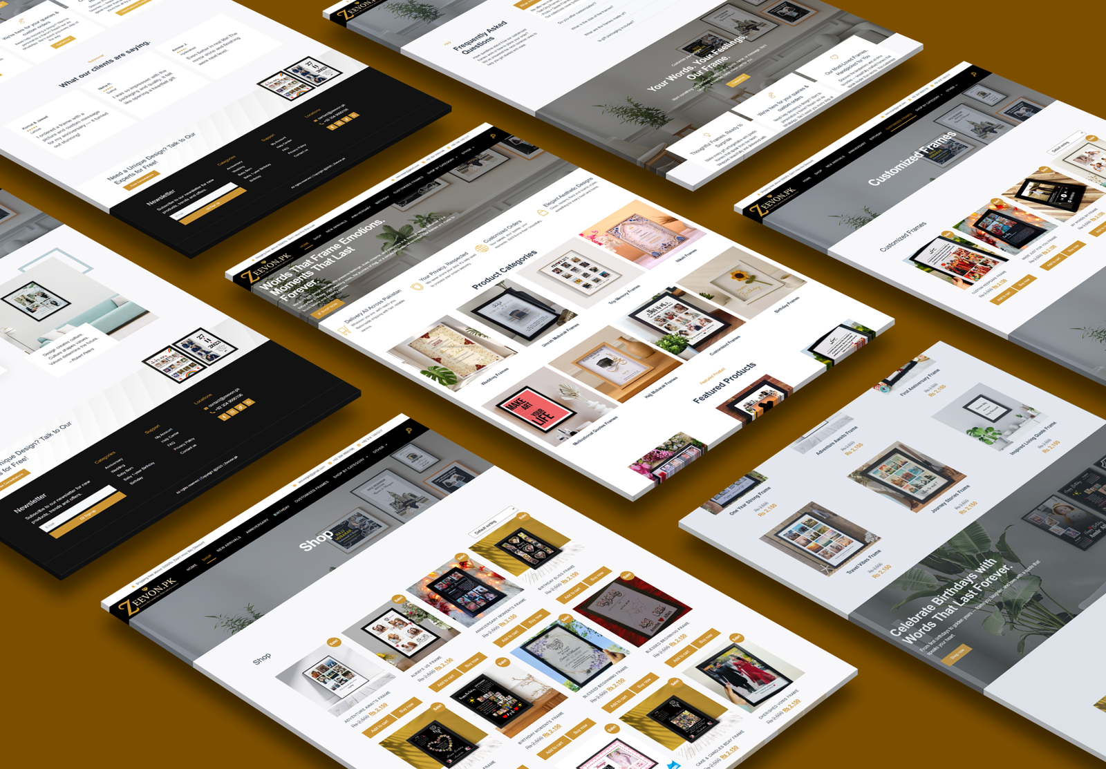 Zeevon.pk – Customized Frames & Gifts E-Commerce Store